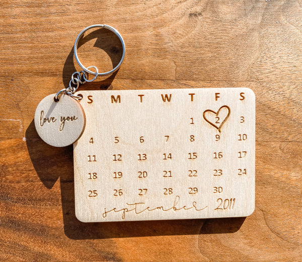 Calendar Keychain MOQ OF 5 WS