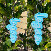 Double Acrylic Custom Keychain WS- MOQ of 3