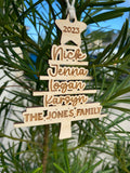 Christmas Tree Name Ornament WS- MOQ of 3