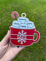 Cocoa Mug Ornament WS MOQ OF 3