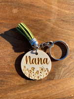 Floral Mama/Nana/etc Keychains MOQ OF 20 WS