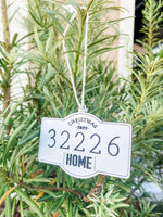 Zip Code Ornament- WS- MOQ of 5