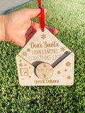 Santa List Ornament MOQ of 3 WS