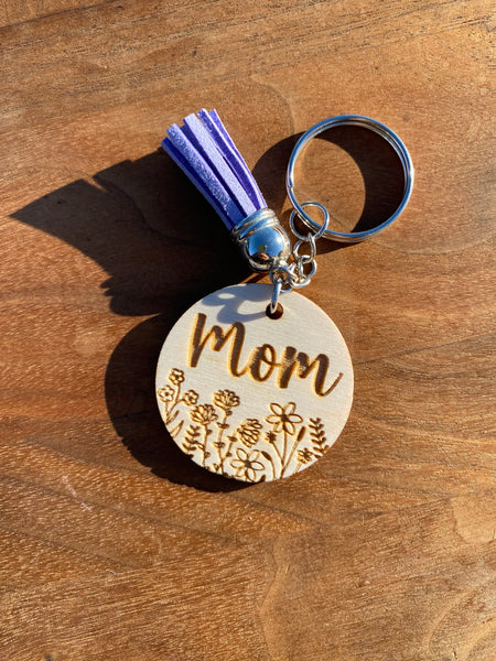 Floral Mama/Nana/etc Keychains MOQ OF 20 WS