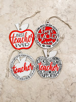 Teacher Apple Ornaments MOQ of 4 WS